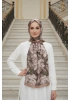 Sedef Model Retro Desen Şal - Vizon