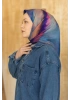 Fırça Desen Eşarp Pamuk Soft - Lila