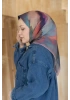 Fırça Desen Eşarp Pamuk Soft - Pembe