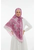 Kapadokya Model Retro Desen Şal - Pembe