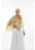 Kapadokya Model Retro Desen Şal - Sarı