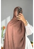 Nora Desen Shine Glow Şal Sütlü kahve