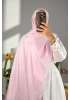 Nora Desen Shine Glow Şal Toz pembe