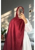 Nora Desen Shine Glow Şal Bordo