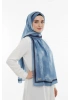 Nova Model Retro Desen Şal - Gök Mavi