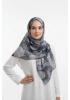 Siyah Serisi Pamuk El Dikişli Eşarp - 1