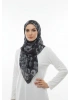 Siyah Serisi Pamuk El Dikişli Eşarp - 10