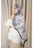 Lavanta Model Retro Desen Şal - Siyah
