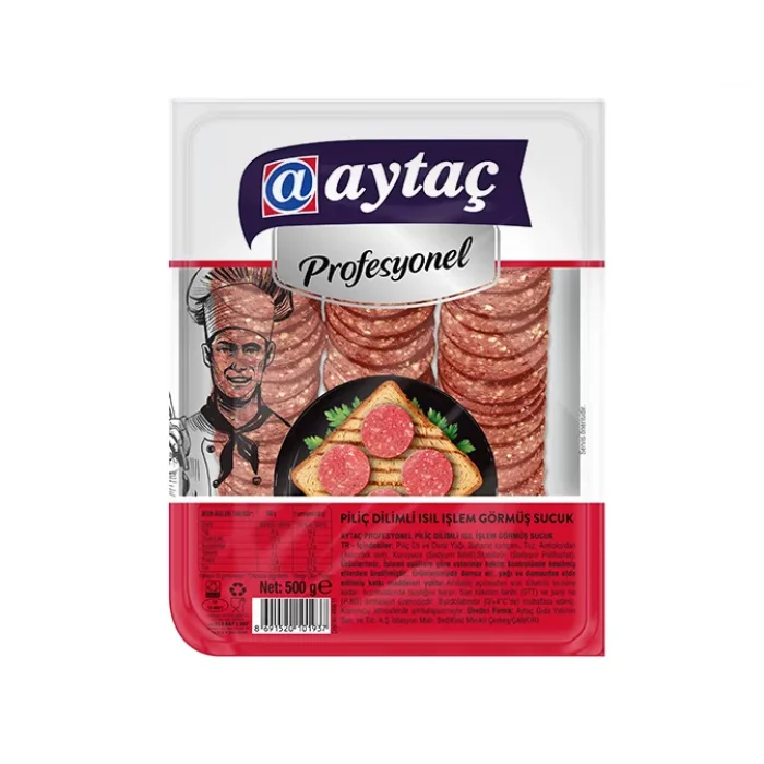 AYTAÇ PROF. PİLİÇ DİLİMLİ SUCUK 500GR*8