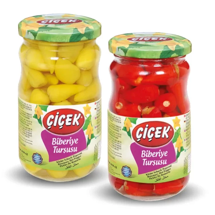 ÇİÇEK BİBERİYE BİBER TURŞU 370 GR X12