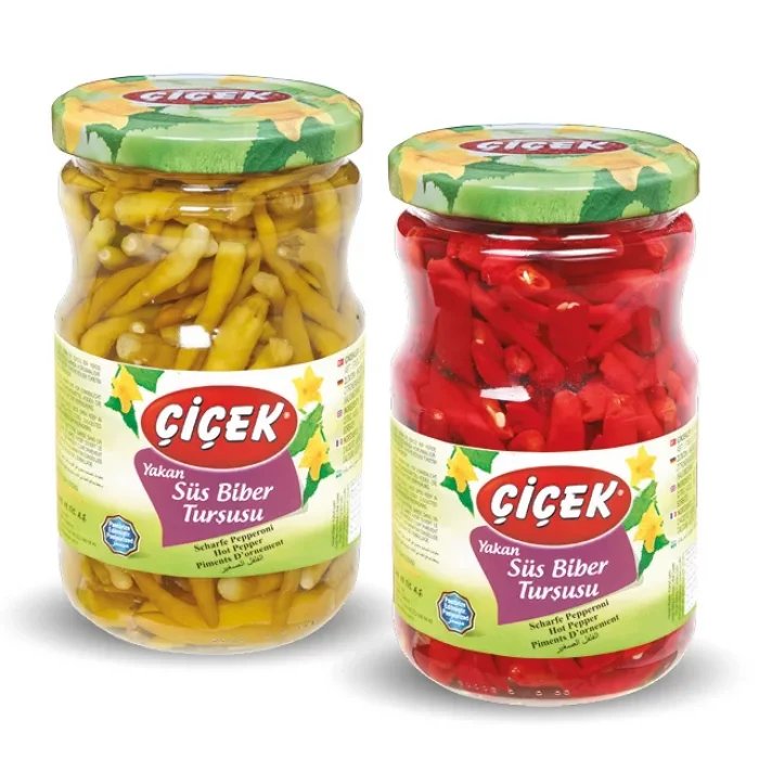 ÇİÇEK YAKAN BİBER TURŞU 370 GR X12