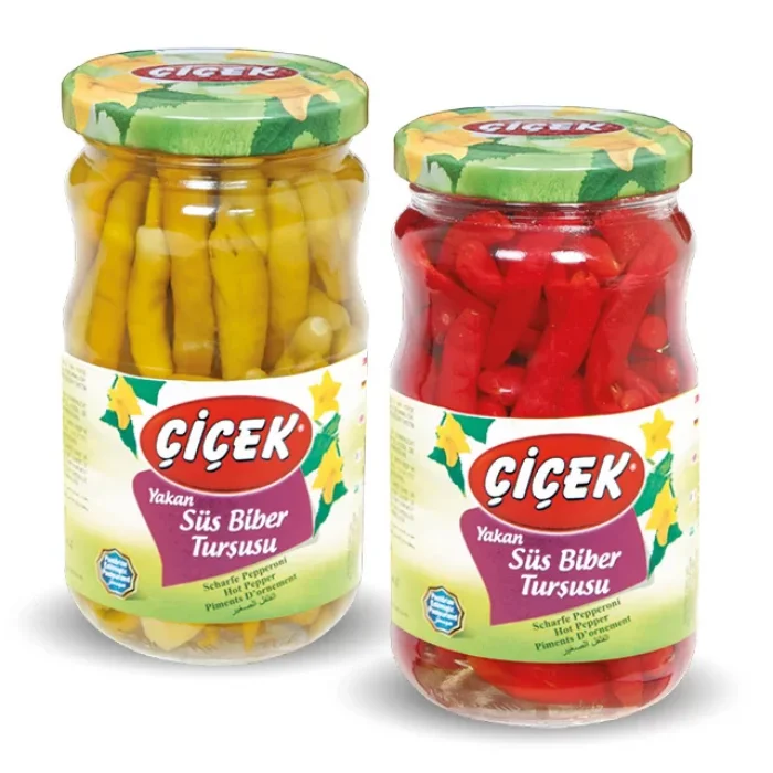 ÇİÇEK YAKAN BİBER TURŞU 720 GR X12