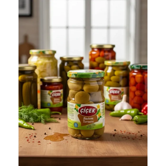 ÇİÇEK ÇAĞLA BADEM TURŞU 720 GR X 12