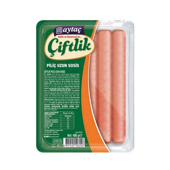 AYTAÇ ÇİFTLİK PİLİÇ UZUN SOSİS 400G*10