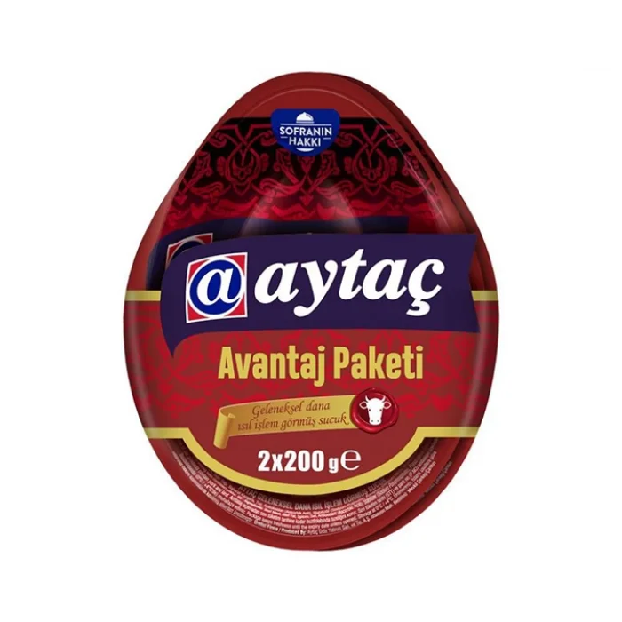 AYTAÇ GELENEKSEL DANA KANGAL SUCUK 2* 200GR*8