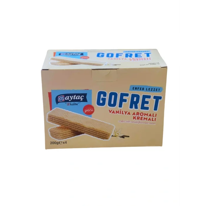 AYTAÇ VANİLYALI KREMALI GOFRET 800 GR*1 GR X8