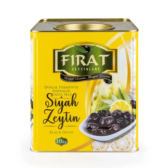 FIRAT LÜX DİLİMLİ SİYAH ZEYTİN 8 KG X1