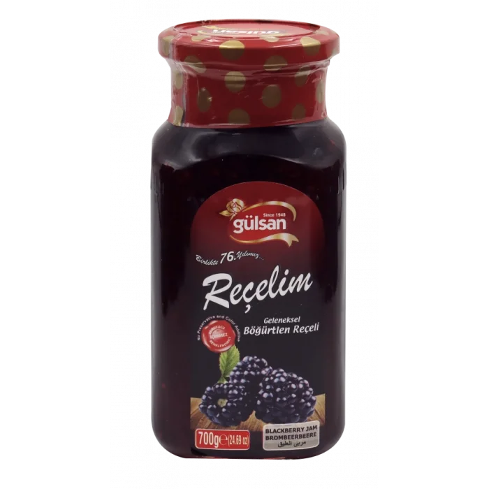 GÜLSAN BÖĞÜRTLEN REÇELİ CAM 700 GR X 6