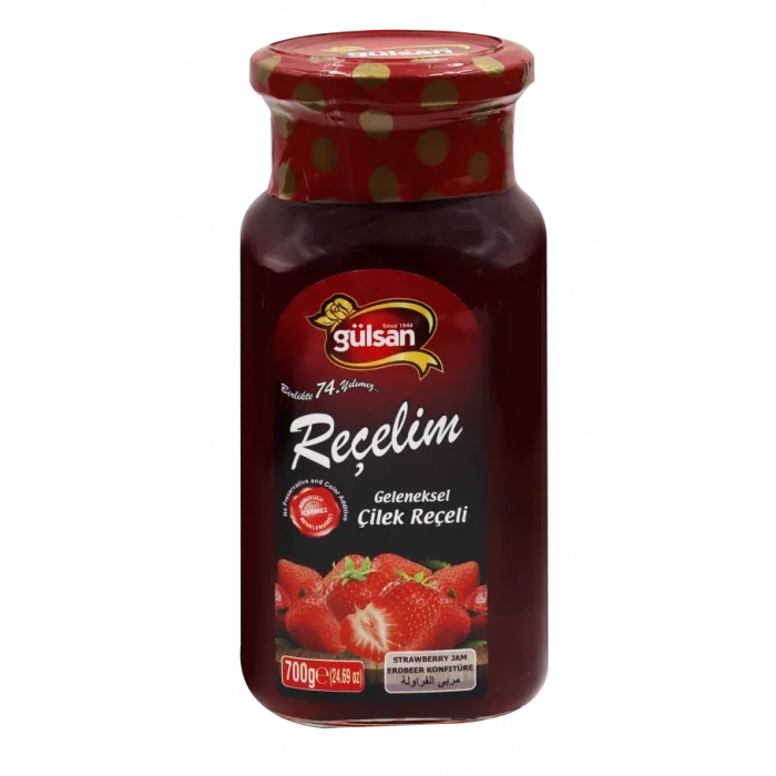 GÜLSAN ÇİLEK REÇELİ CAM 700 GR X 6