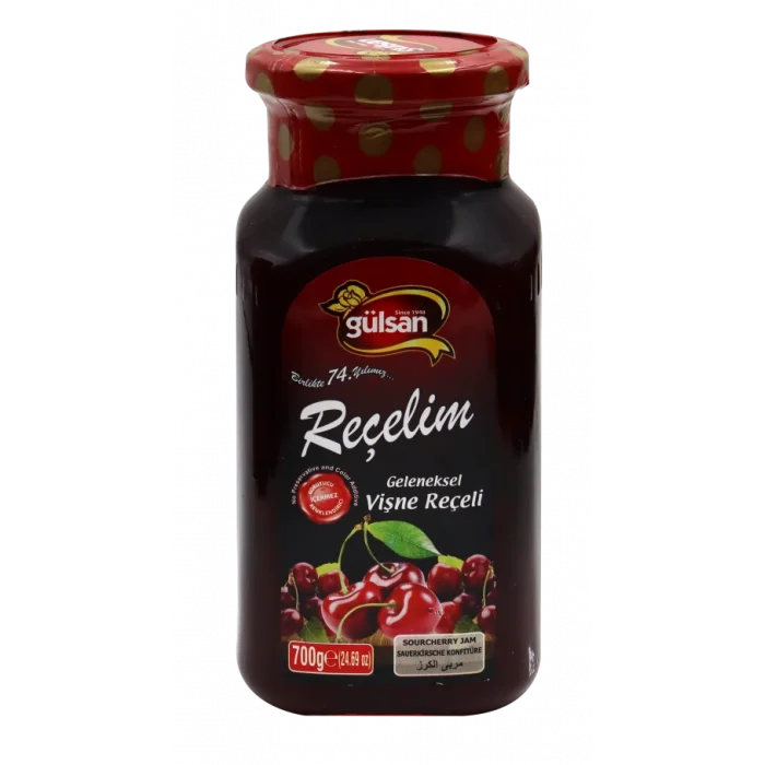 GÜLSAN VİŞNE REÇELİ CAM 700 GR X 6