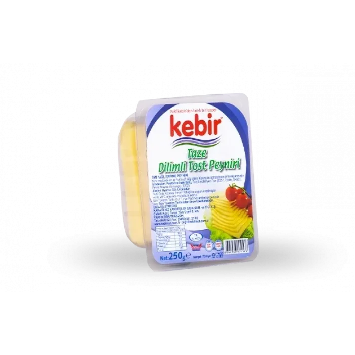 KEBİR DİLİMLİ TOST (ERİTME) PEYNİRİ 250g X24