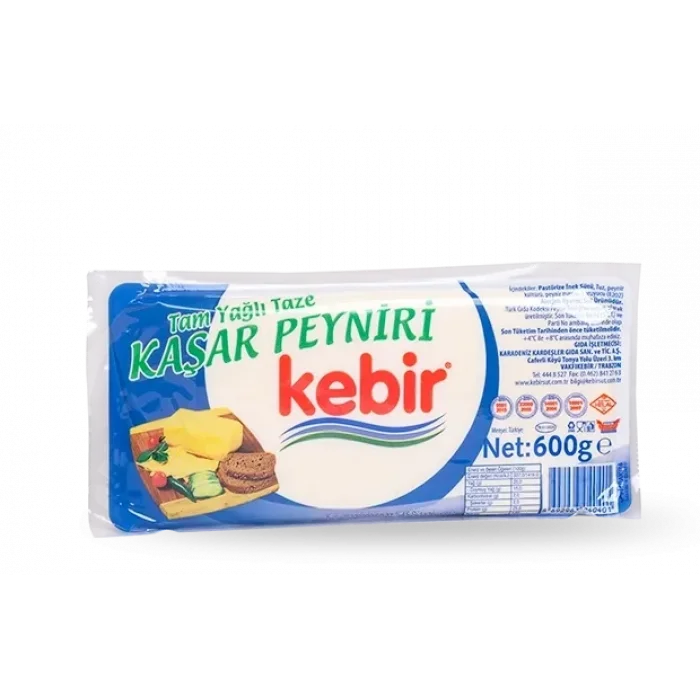 KEBİR TAM YAĞLI KAŞAR PEYNİR 600g X12