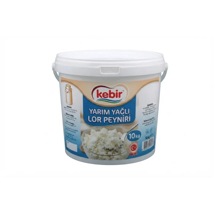 KEBİR YARIM YAĞLI LOR PEYNİRİ KOVA 10 KG