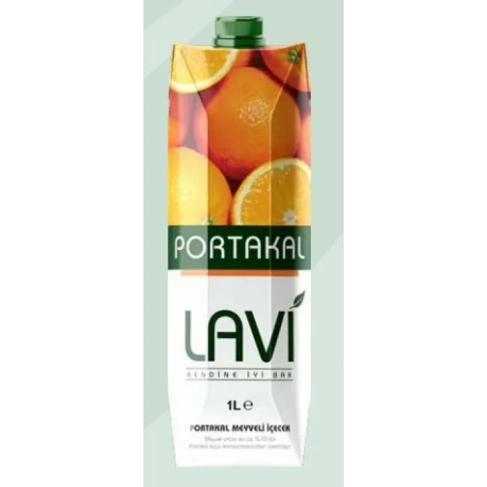 LAVİ TETRAPAK PORTAKAL AROMALI İÇECEK 1 LT X12