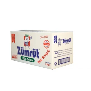 ZÜMRÜT KÜP ŞEKER SARGILI 5 KG X1