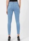 Toz Mavi Yüksek Bel Pantolon Skinny Jeans