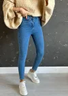 Açık Mavi Yüksek Bel Pantolon Skinny Jeans