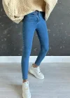Açık Mavi Yüksek Bel Pantolon Skinny Jeans