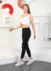 Füme Diz Yırtık Yüksek Bel Pantolon Skinny Jeans