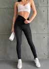 Siyah Ekstra Yüksek Bel Kot Tayt Pantolon Jeggings