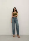 Premium Tint Blue Mom Fit Jeans