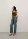 Premium Tint Blue Mom Fit Jeans