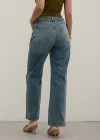 Premium Tint Blue Mom Fit Jeans