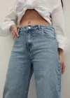 Premium Yıkamalı Wide Leg Jeans