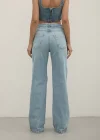 Premium Yıkamalı Wide Leg Jeans