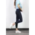 Lacivert Yüksek Bel Skinny Fit Jean Likralı Önü Cepsiz Tayt Pantolon