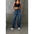 Premium Yıkamalı Kemerli Baggy Jeans