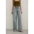 Premium Yıkamalı Wide Leg Jeans