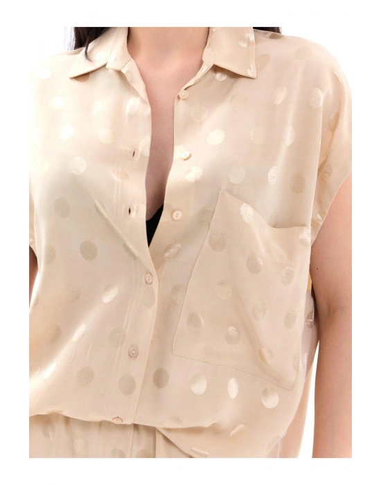 Saten Gömlek Şhort Takım