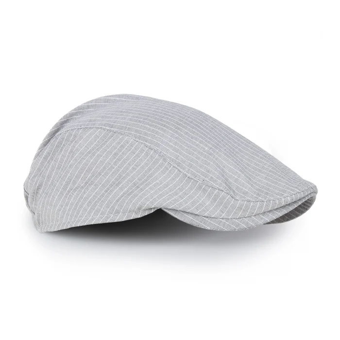 Erkek Yazlık Kasket Şapka - Keten İnce Yazlık Kumaş Lastikli Bedensiz Model, Dayanıklı Kumaş, Desenli İç Astar