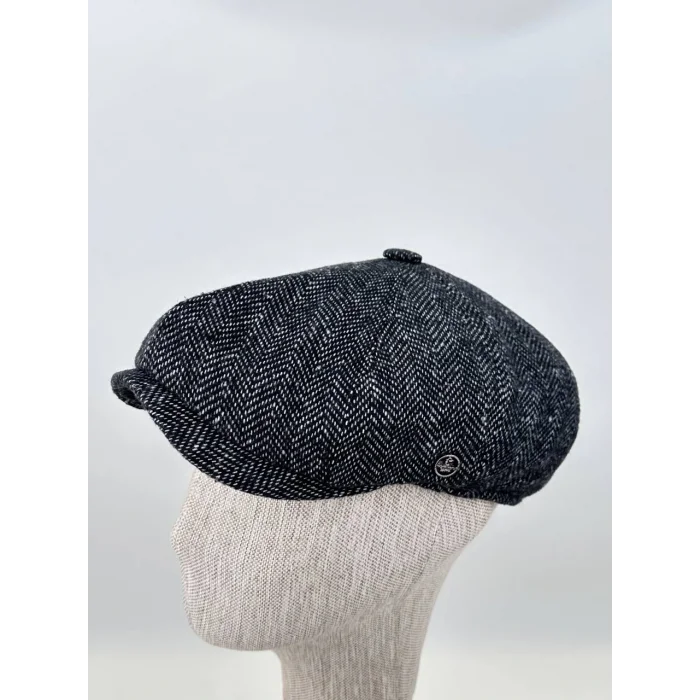 Kışlık Kasket Şapka – Şık Balıksırtı Dokuma