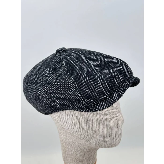 Kışlık Kasket Şapka – Şık Balıksırtı Dokuma