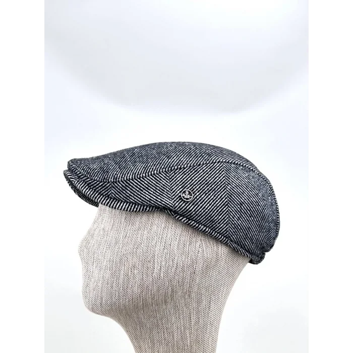 Kışlık Kasket Şapka – Premium Çizgili Tasarım Bedensiz Lastikli Model