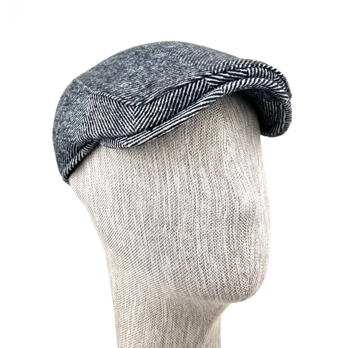 Kışlık Kasket Şapka – Premium Çizgili Tasarım Bedensiz Lastikli Model