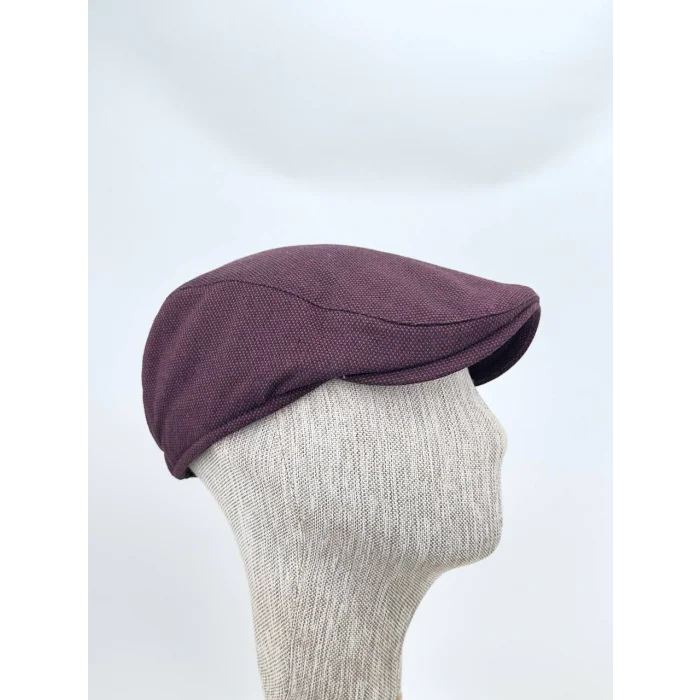Kışlık Kasket Şapka – Bordo Özel Dokuma, Modern Şıklık Bedensiz Lastikli Model