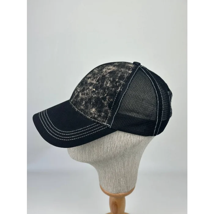 Retro Yıpratmalı Trucker Şapka – File Arka Panel, Rahat ve Nefes Alabilir